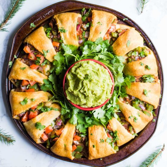 Holiday Wreath Taco Ring