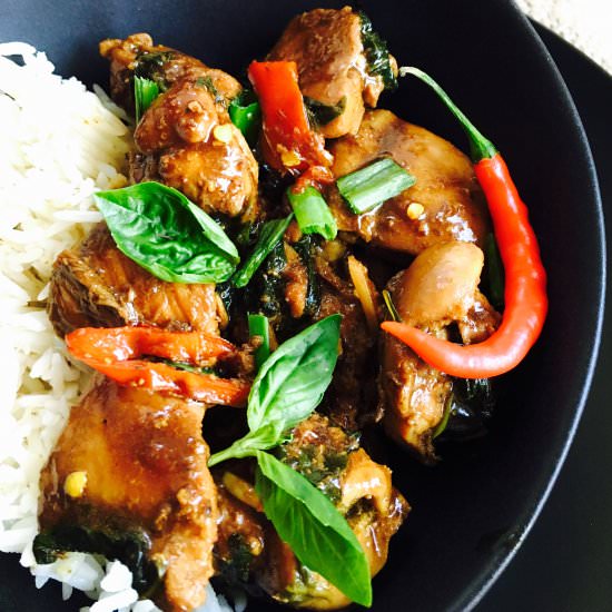 Chilli Basil Chicken Stir-Fry