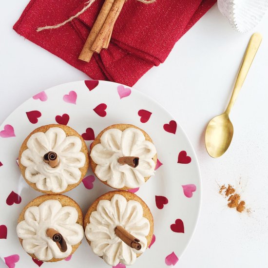 Spiked Eggnog Cupcakes