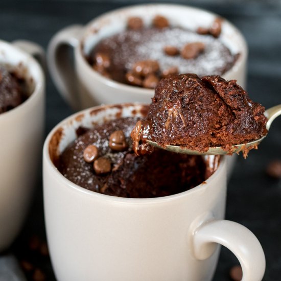 Chocolate Caramel Mug Cake