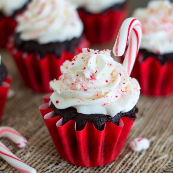 Peppermint Mocha Cupcakes