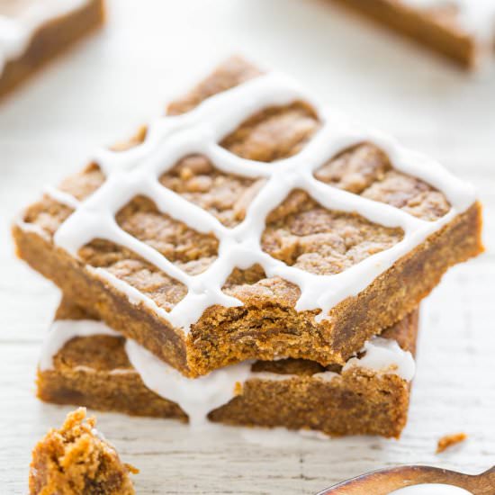 Iced Gingerbread Bars