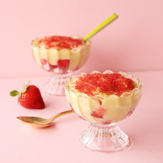 Zabaglione with Strawberries