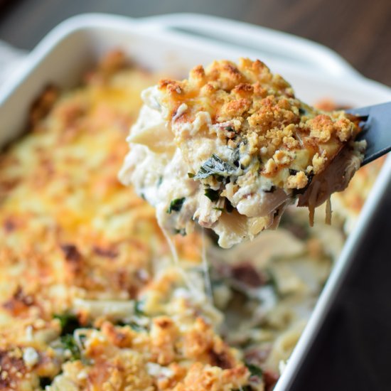 Chicken Bacon Ranch Kale Casserole