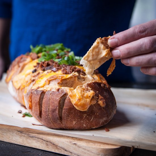 Easy Beer and Bacon Pull-Apart Loaf