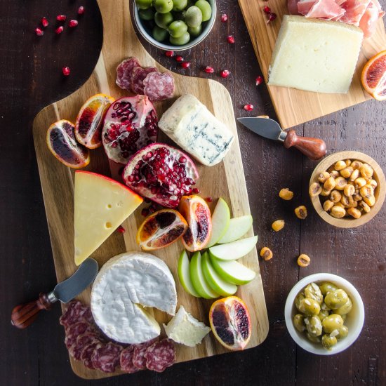 Epic Holiday Cheese Board in 15