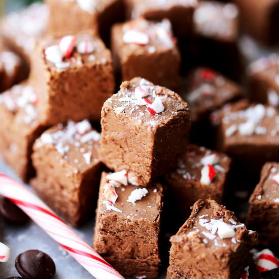 Peppermint Mocha Fudge