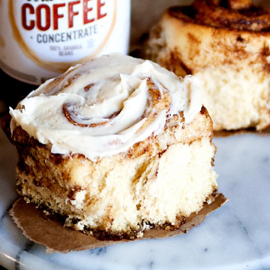 Fluffy Coffee Cinnamon Rolls