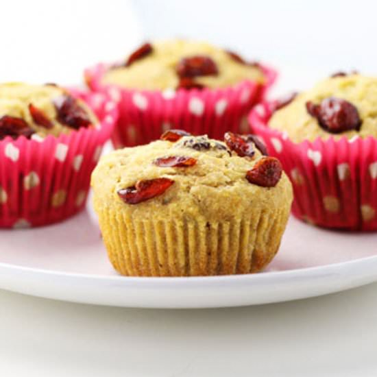 Cranberry Cornbread Muffins