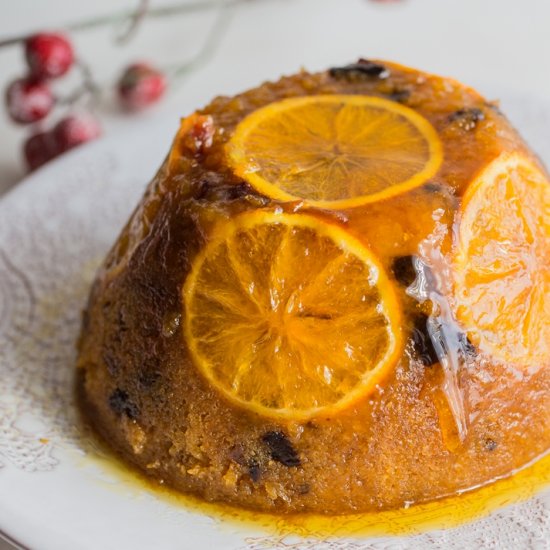 Christmas Steamed Sponge Pudding