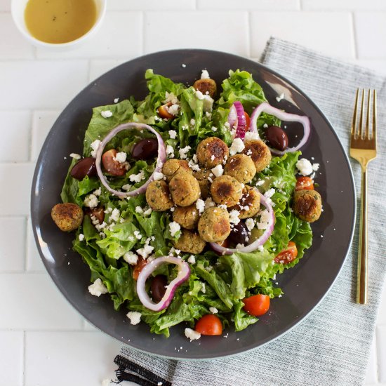 Baked Falafel Salad