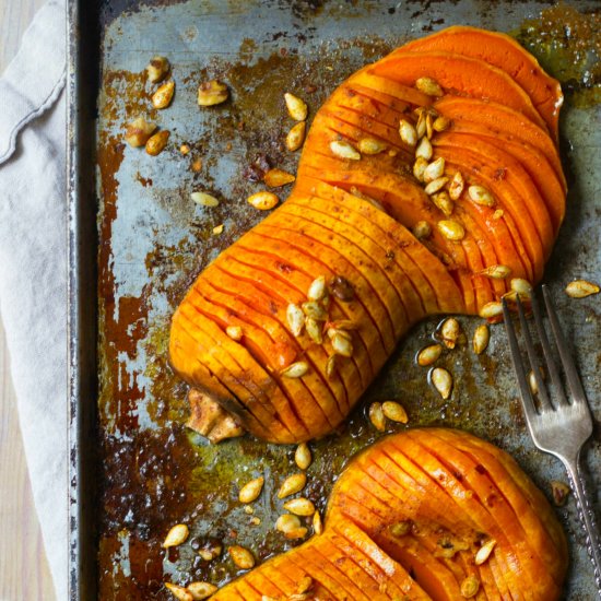 Hasselback Butternut Squash