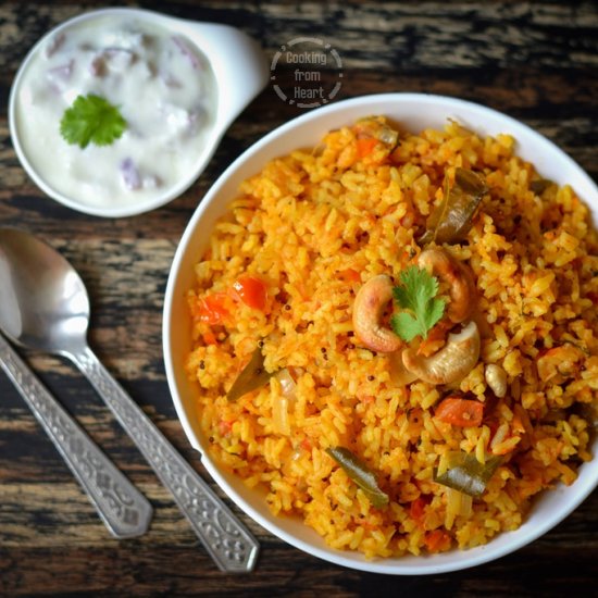 Pressure Cooker Tomato Rice