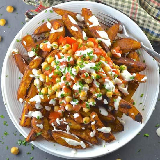 Loaded Taco Fries with Lime Crema