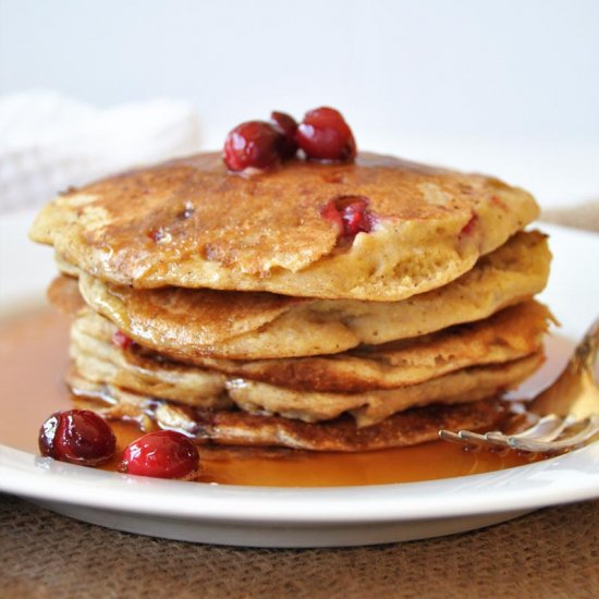 Vegan Cranberry Orange Pancakes