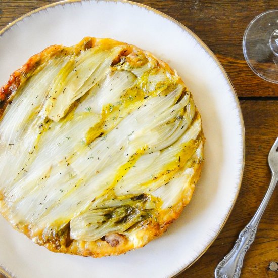 Endives & roquefort tarte Tatin