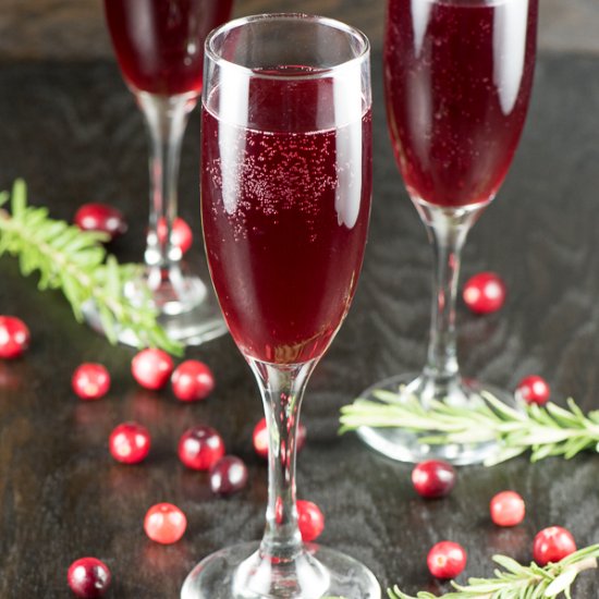 Cranberry Mimosa Cocktail