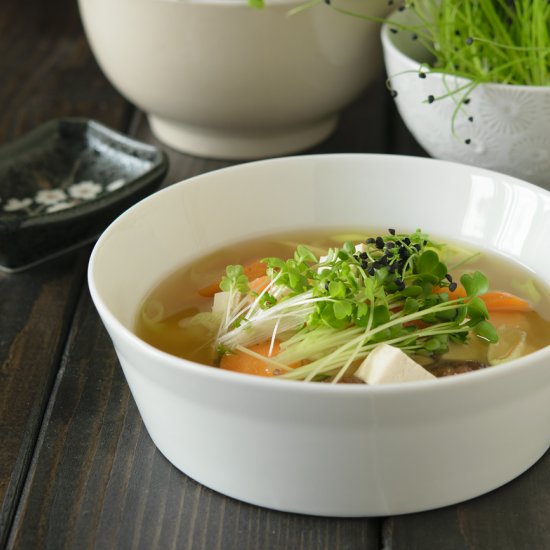 Miso Soup with Shiitake Mushrooms