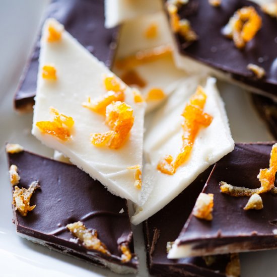 Candied Orange Peel Bark