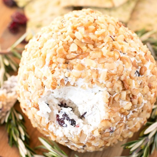 Cranberry Walnut Goat Cheese Ball