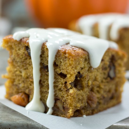 Pumpkin Raisin Bars or Cake