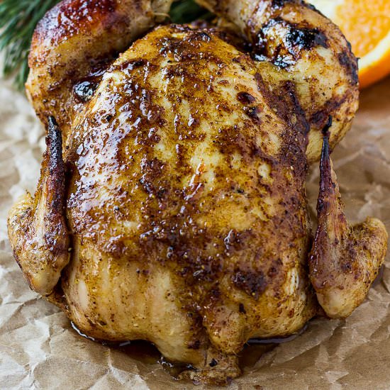 Christmas Spiced Roast Chicken