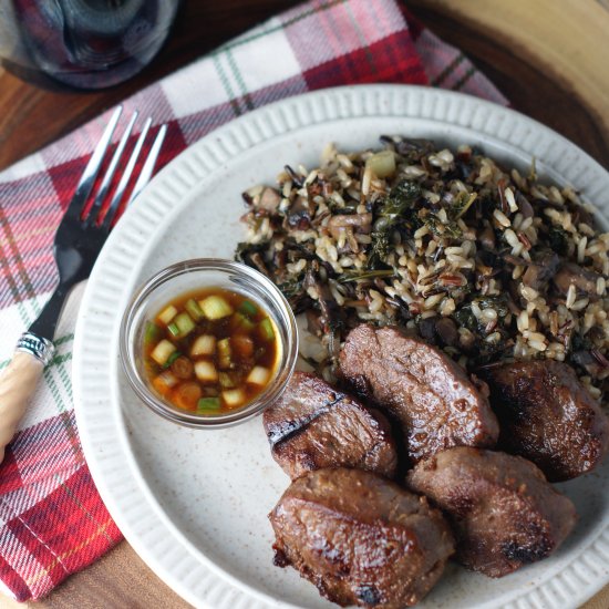 Marinated Venison Chops