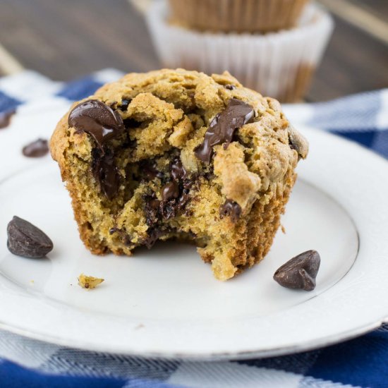 Oatmeal Chocolate Chip Muffins