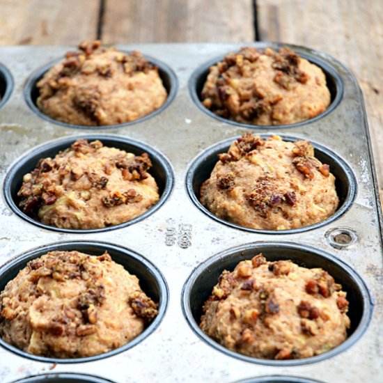 Lightened-Up Chai Apple Muffins