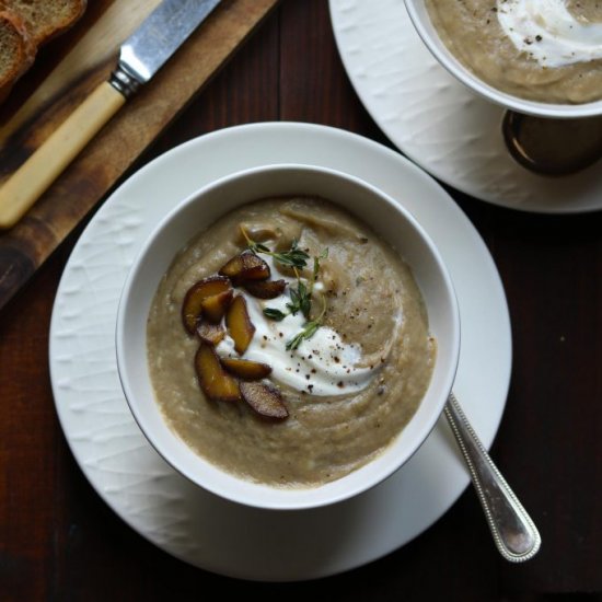 Roast Celeriac & Chestnut Soup