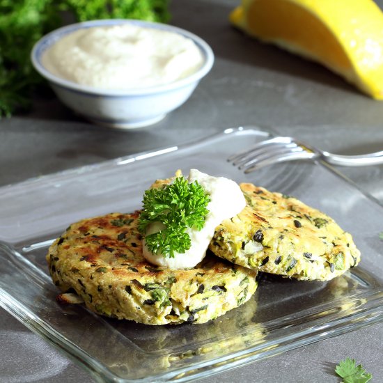 Vegan Zucchini Cakes (GF)