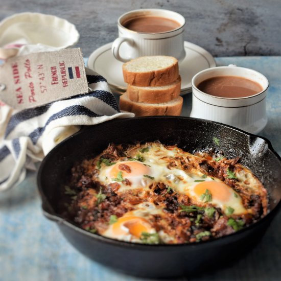 Mushroon Egg Skillet Bake