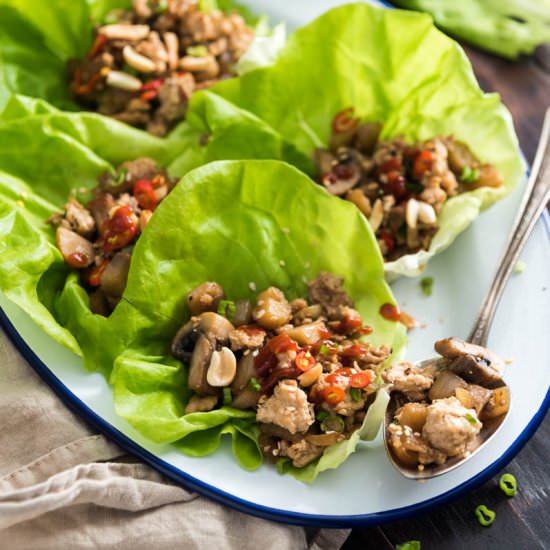 Easy Chicken Lettuce Wrap