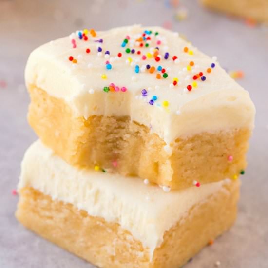 No Bake Sugar Cookie Bars