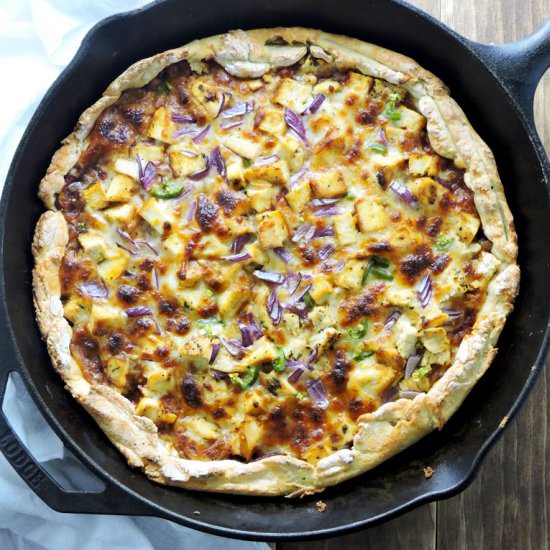 Cast Iron Barbecue Chicken Pizza