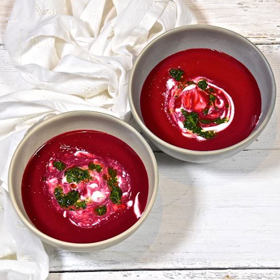 Beet Soup Four Ways