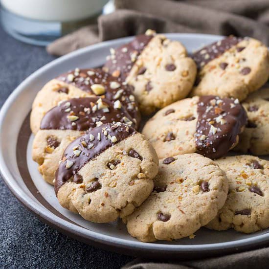 Chocolate Chip Shortbread Cookies