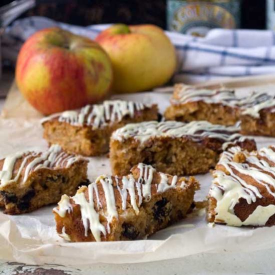 Sticky Apple Ginger Cake