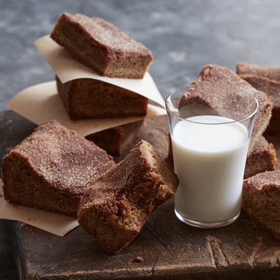 Snickerdoodle Blondie Brownies