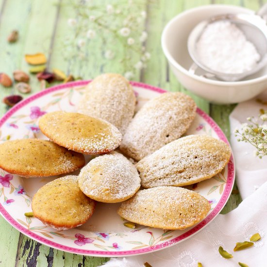 Pistachio Blossom Water Madeleines