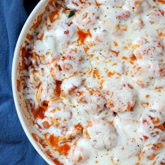 Easy Cheesy Tortellini Bake