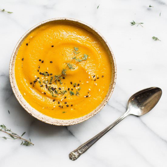 Creamy Squash, Pear & Ginger Soup