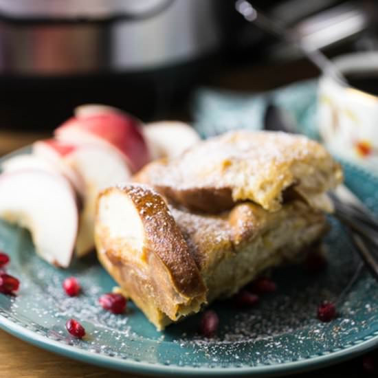 Slow Cooker Eggnog French Toast