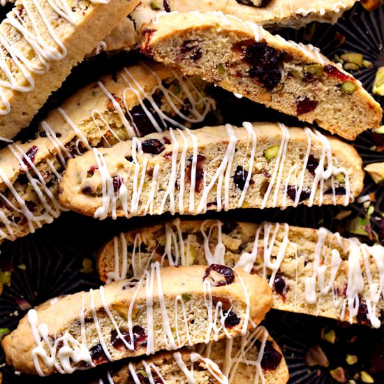 Cranberry Pistachio Biscotti