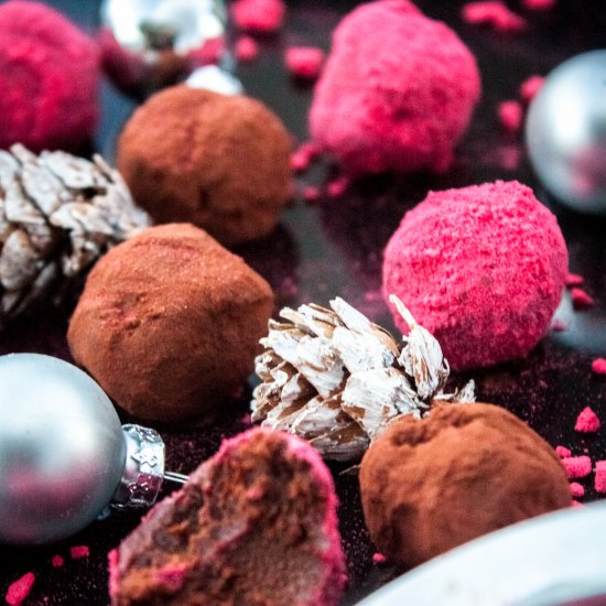 Chocolate Cherry Schnapps Truffles