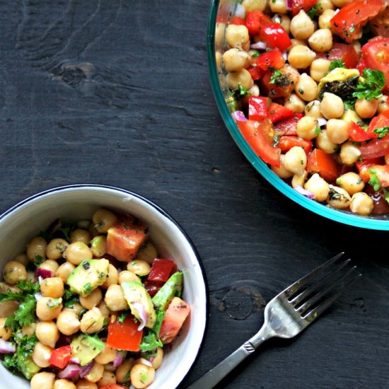 Chickpea Avocado Salad