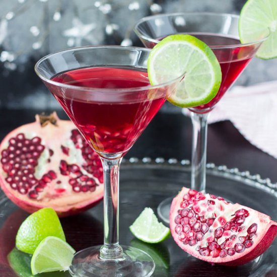 Skinny Pomegranate Martini