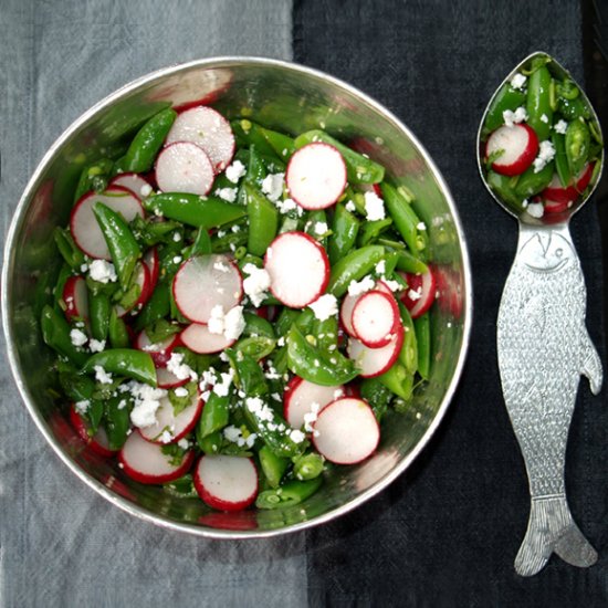 Sugar Snap Peas and Radish Salad