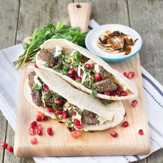 Za’atar Lamb Pittas