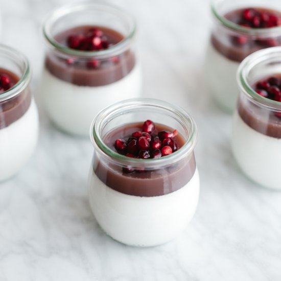 Pomegranate Panna Cotta